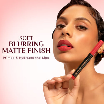 PILGRIM The Spanish Collection MATTE ME UP Lip Crayon (Primer+Matte Finish) - 04 Caramel Addict 1.4g