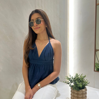 Nova Denim Top
