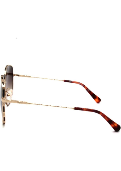 Salvatore Ferragamo Brown Gradient Oval Ladies Sunglasses