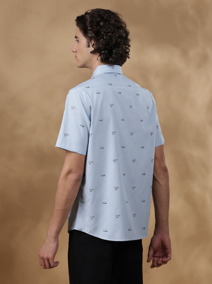 Regular Fit Cotton White Casual Shirt for Men (CUSAN)