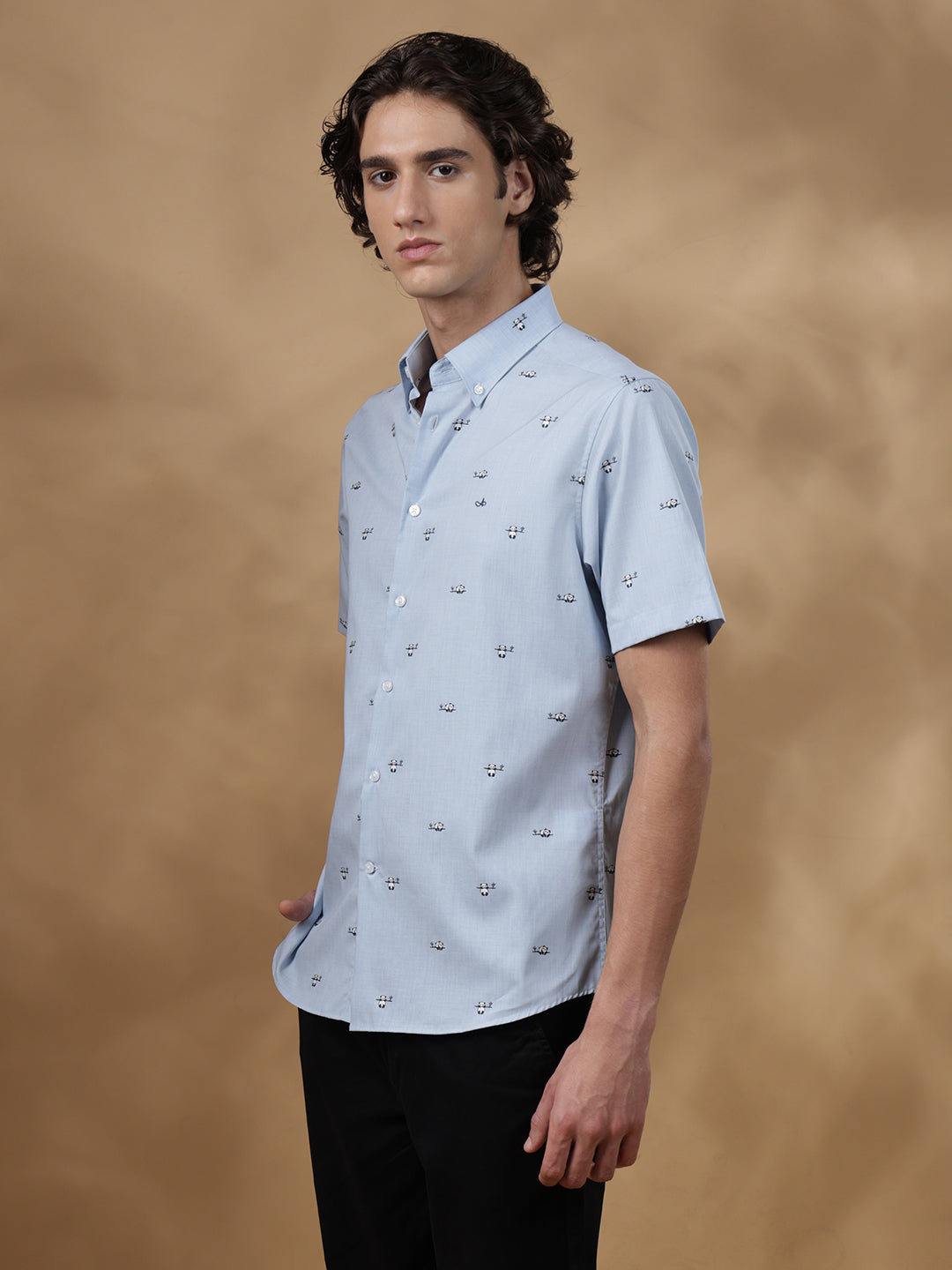 Regular Fit Cotton White Casual Shirt for Men (CUSAN)