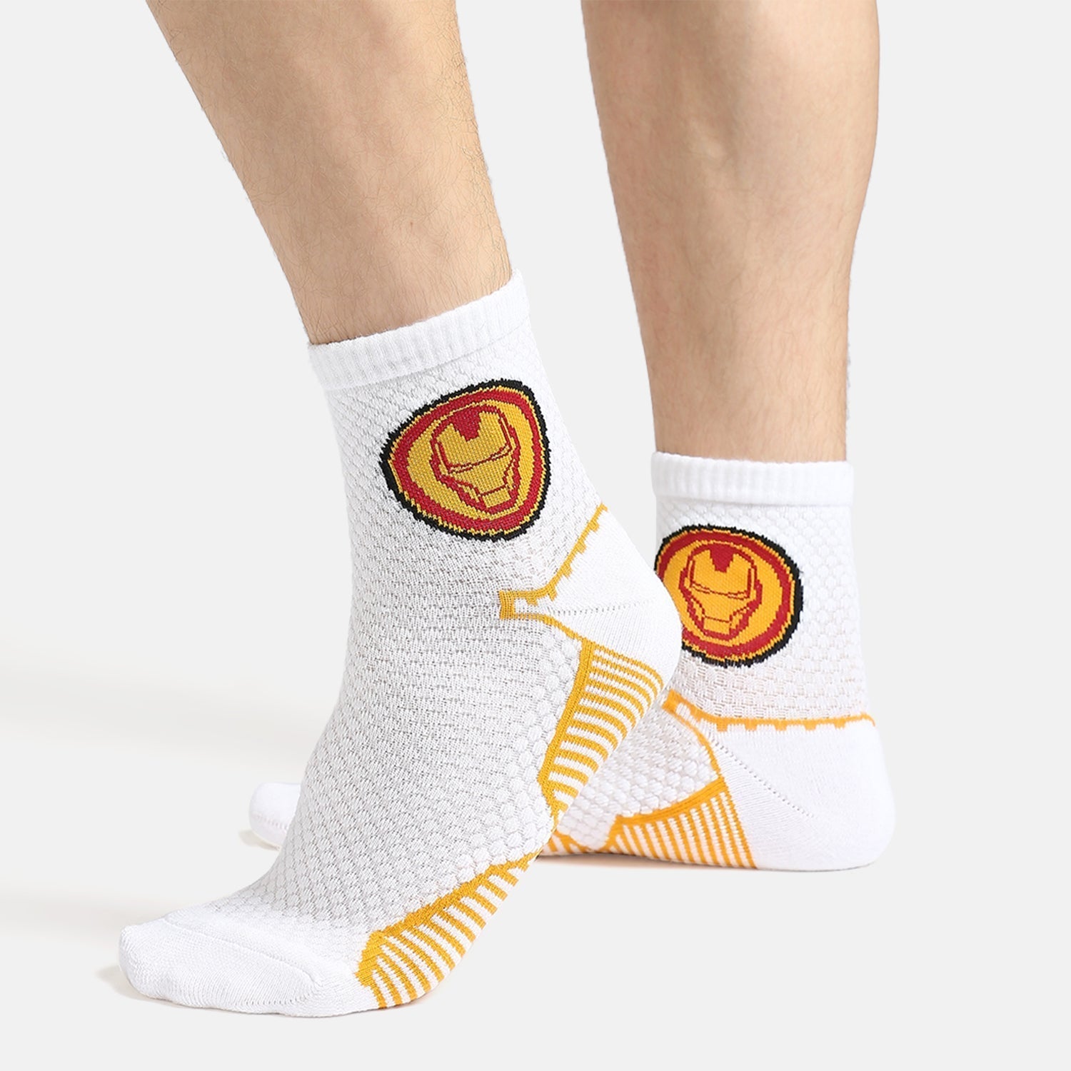 Men’s Marvel Themed Sporty High Ankle Socks SocksXpress