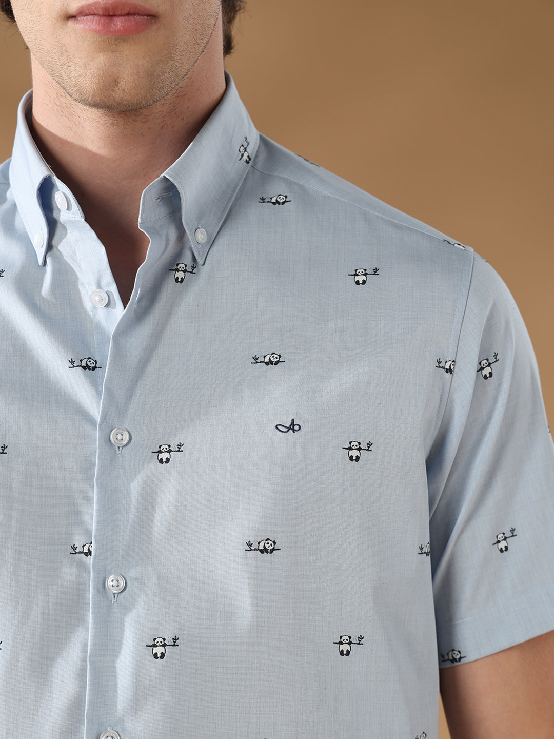 Blue Regular Fit Casual Cotton Shirt for men (CULIX)