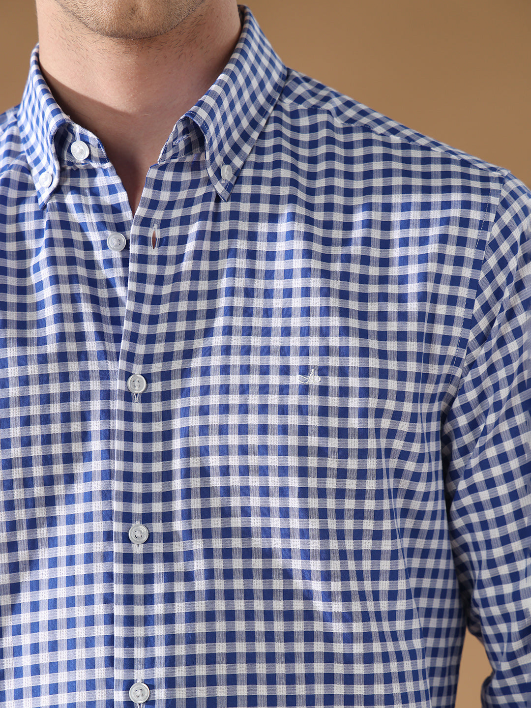 Blue Regular Fit Casual Cotton Shirt for men (CAXEN)