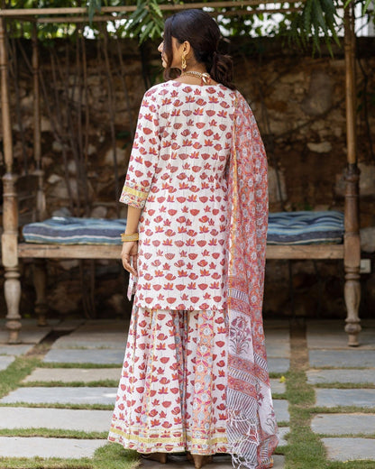 Bale White Sharara Set