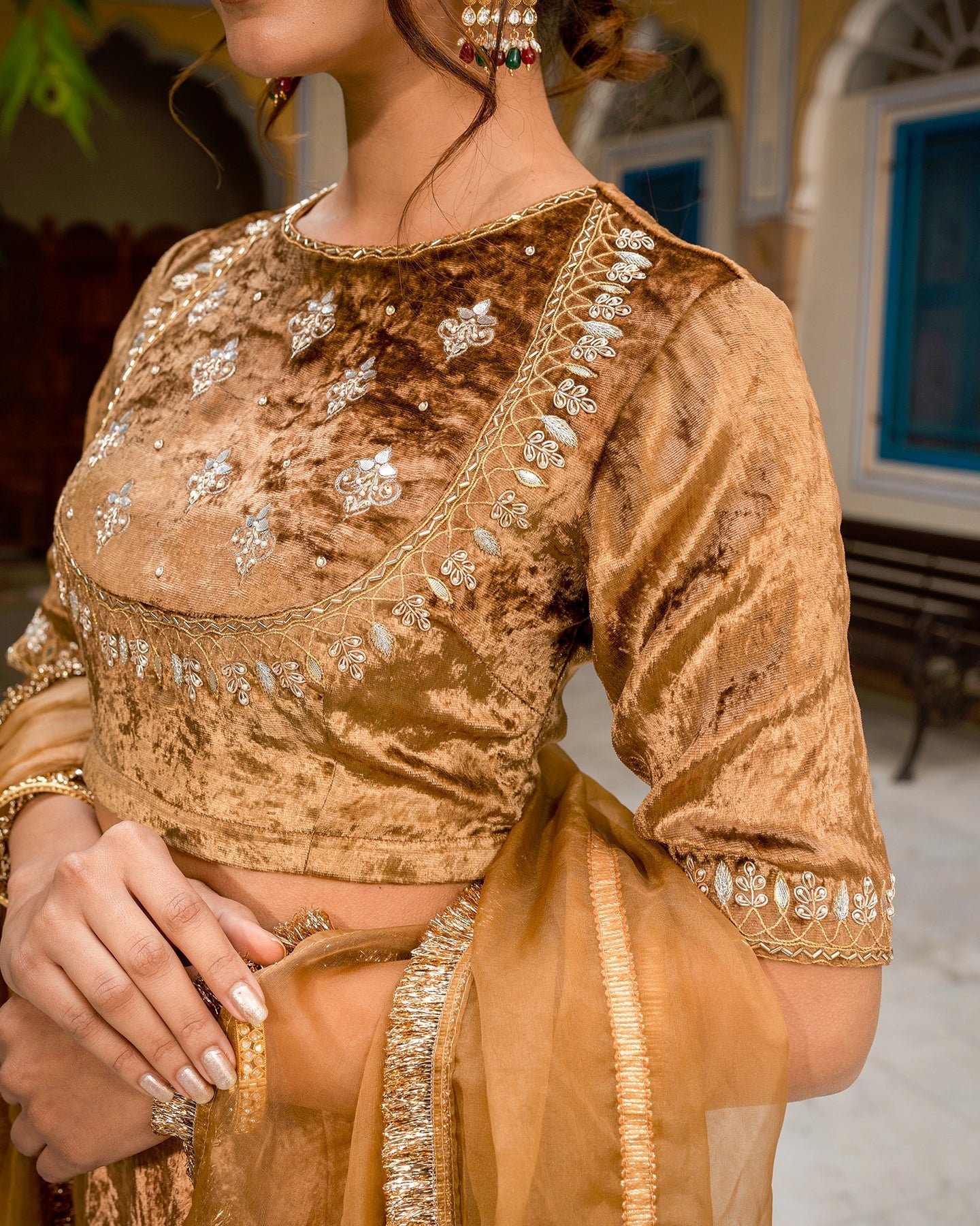Umber Kalidaar Lehenga Set