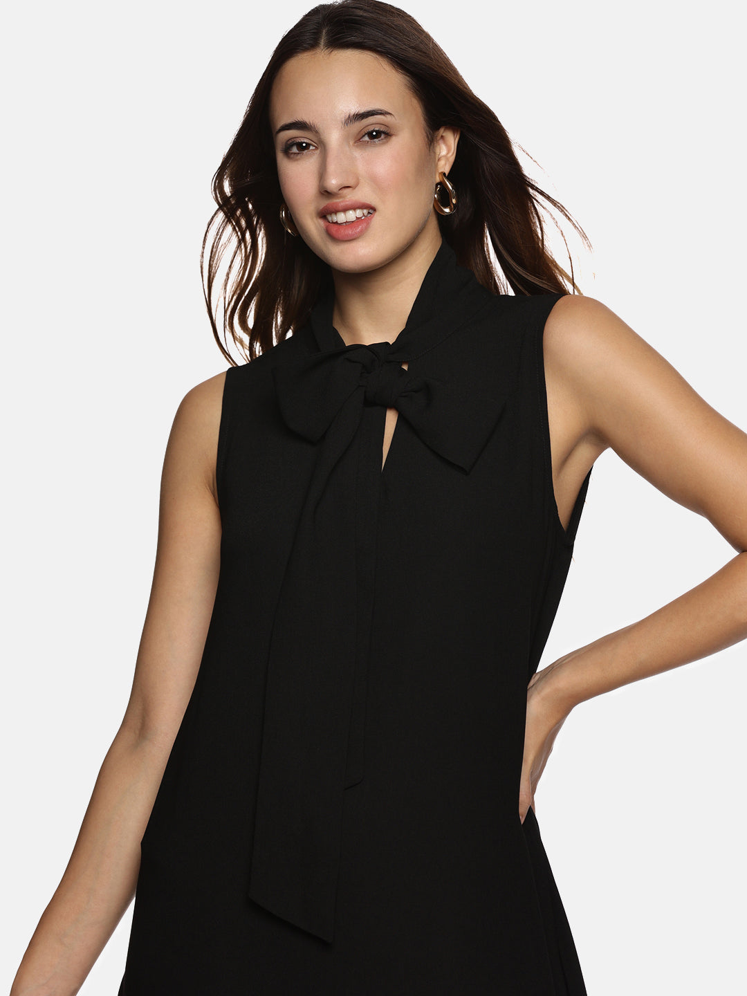 Shop solid black dresses for women 