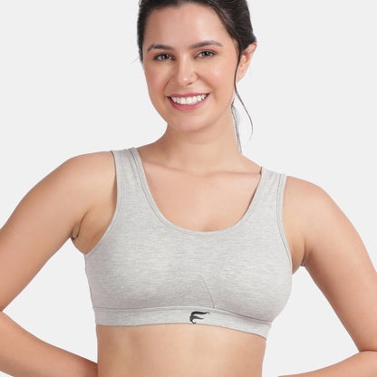 Envie Padded Non-Wired 3/4th Coverage Racerback Sports Bra