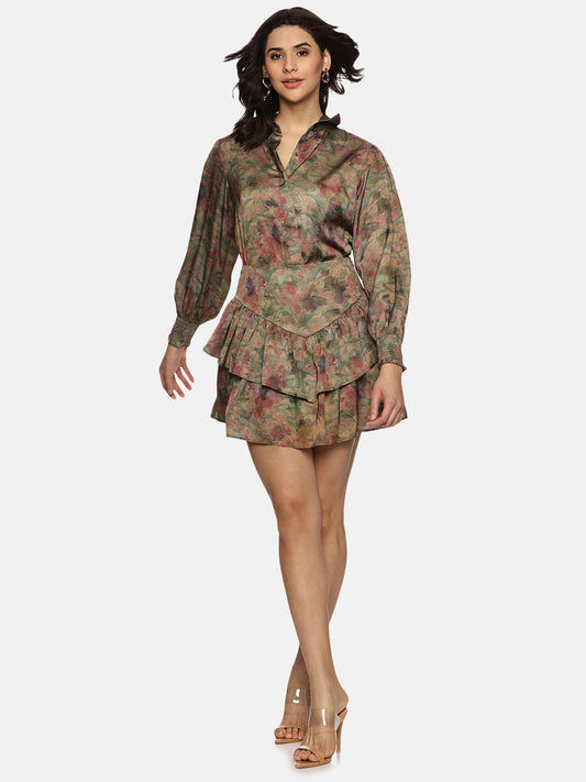 Buy Brown Mini Skirt For Women