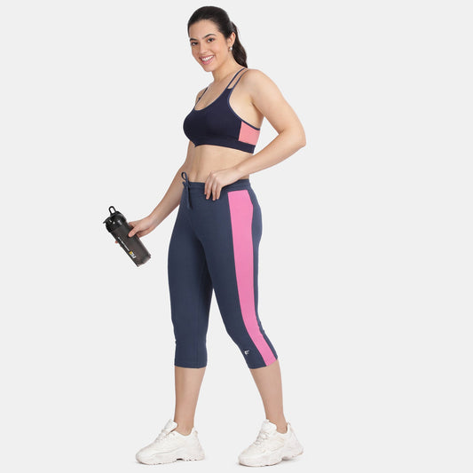 Envie Regular Fit 3/4th Length Contrast Capri