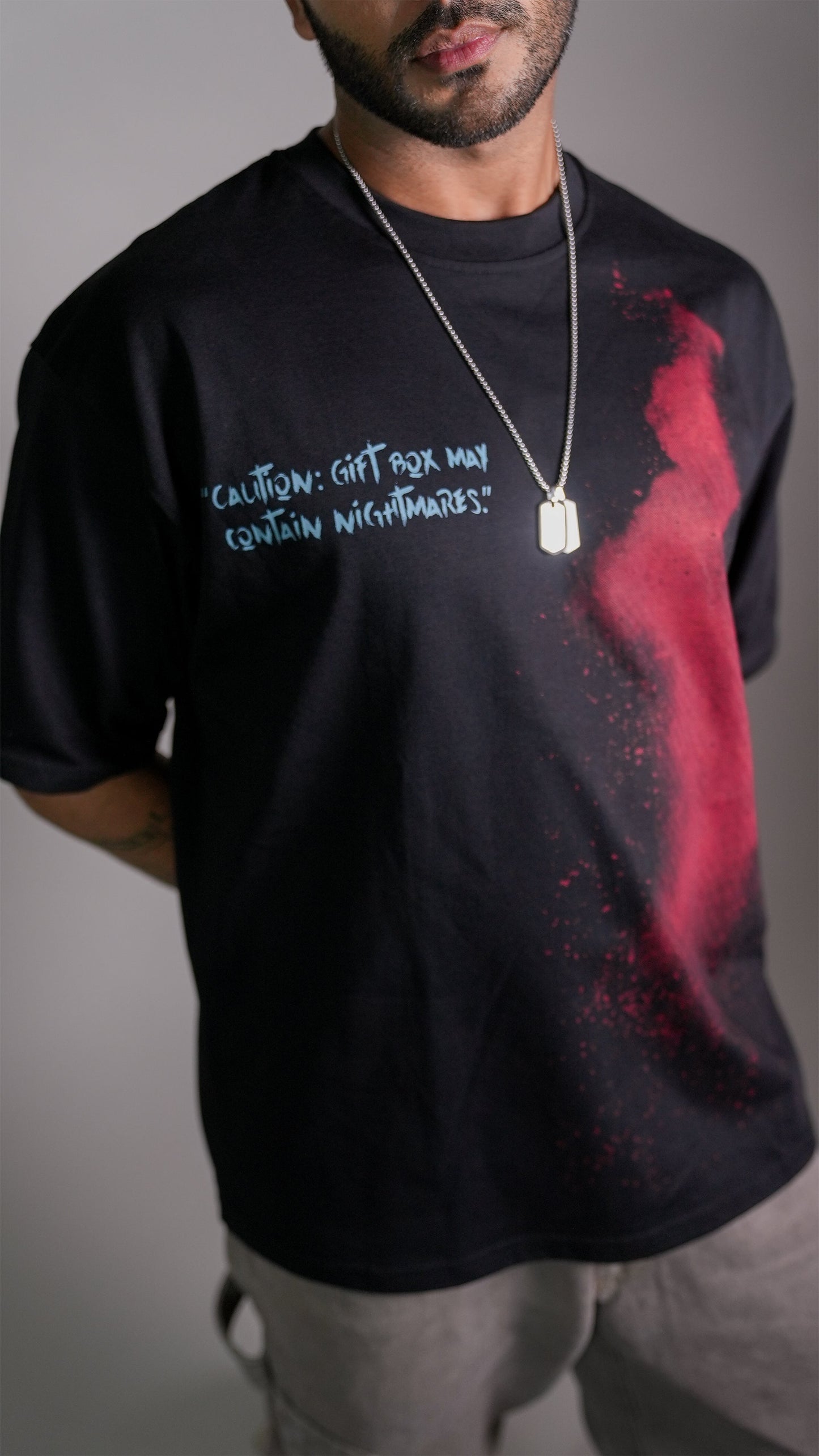 Dark Secret Black Men’S Oversized T-Shirt Rustlines