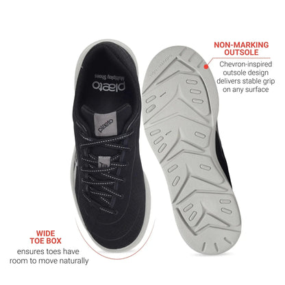 Men's Black Go Trainer Shoes Plaeto
