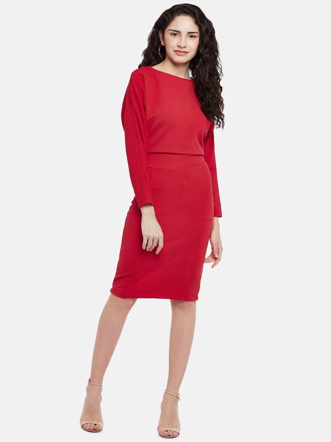 Buy red coord set for women