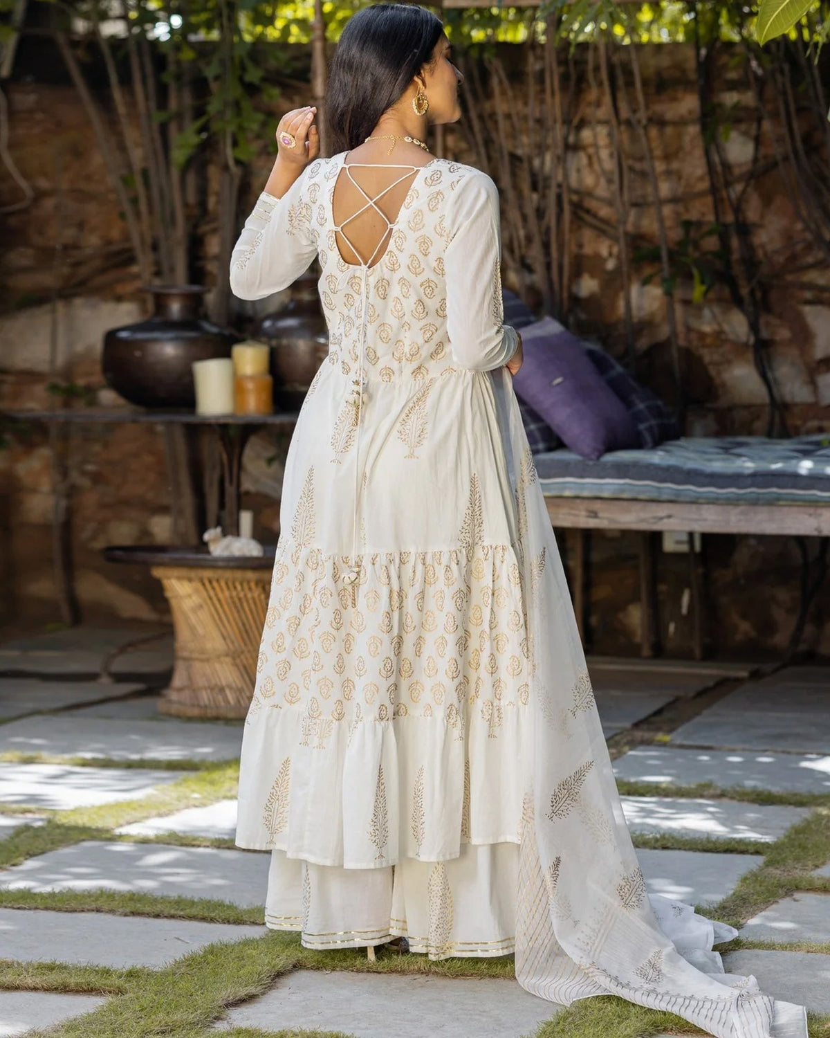 Offwhite Umang Foil Suit Set