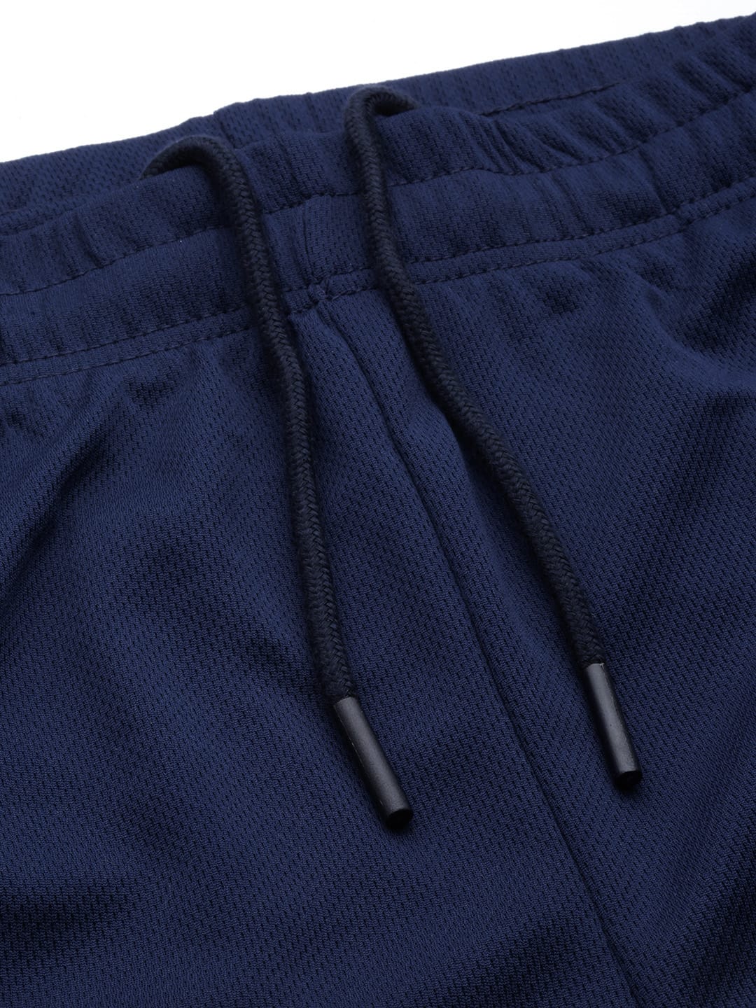 Alcis Men Navy Blue Solid Slim Fit Sports Shorts