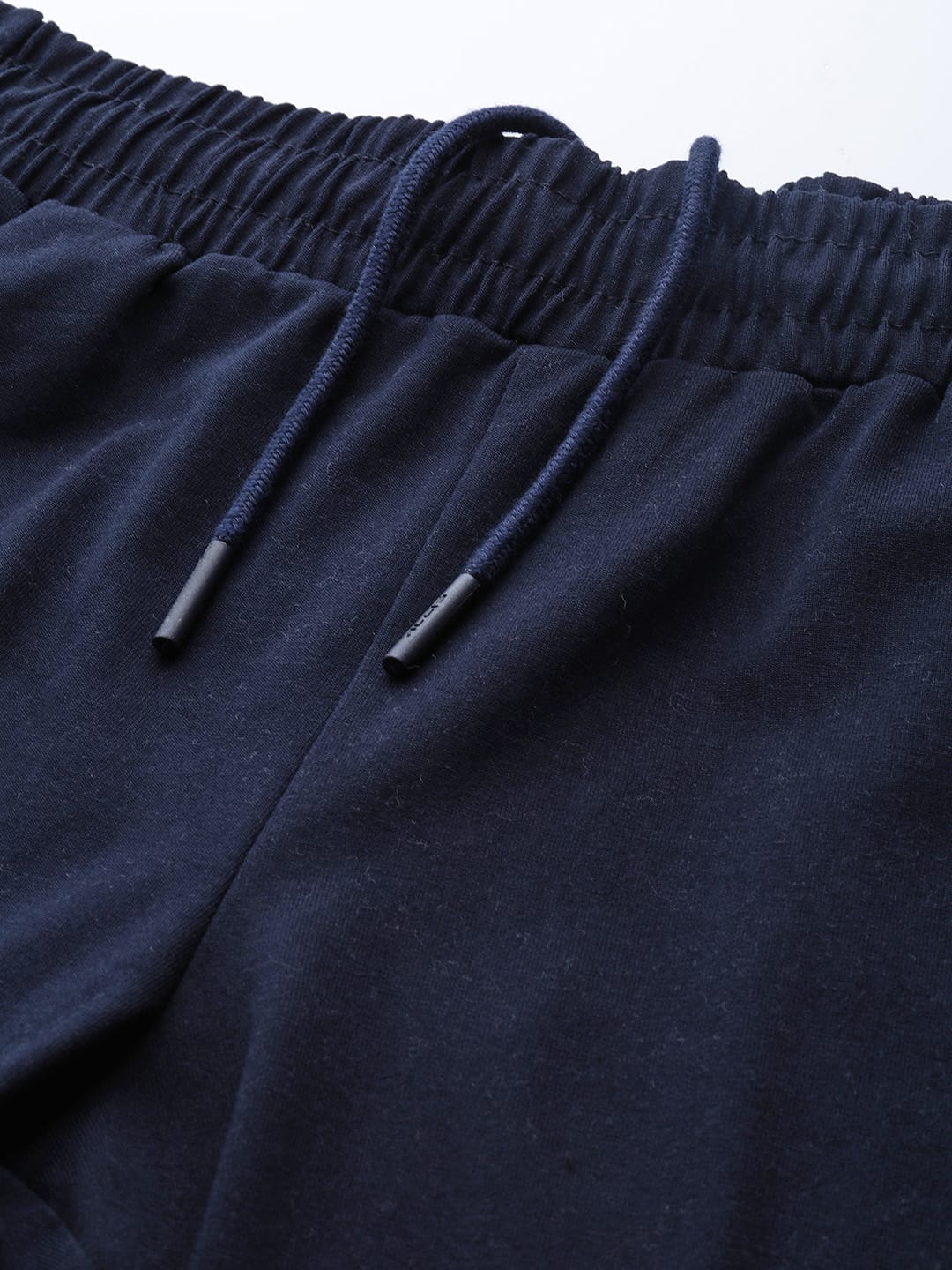 Alcis Women Navy Blue Slim Fit Solid Knitted Track Pants
