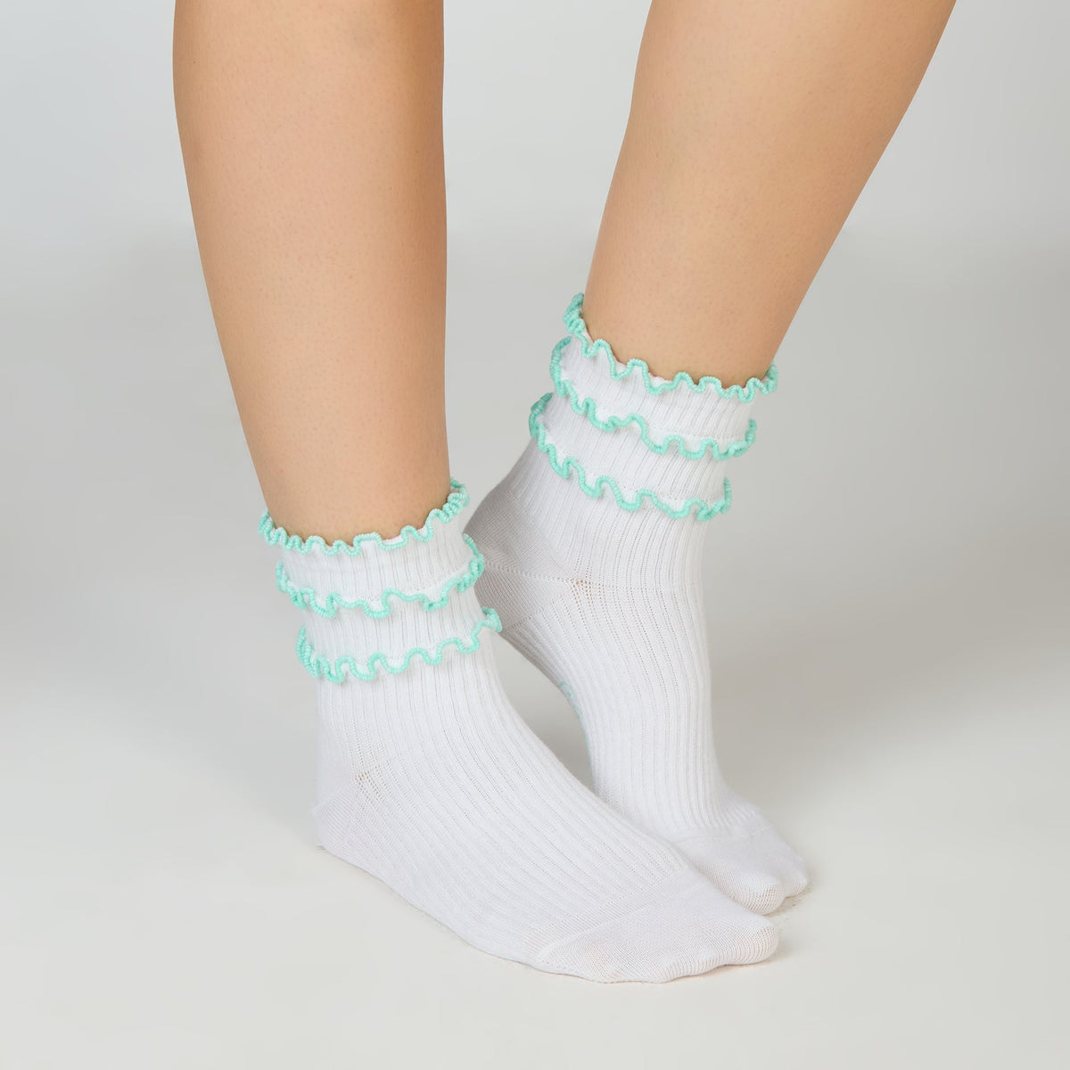 Women’s Frilled High Ankle Socks SocksXpress