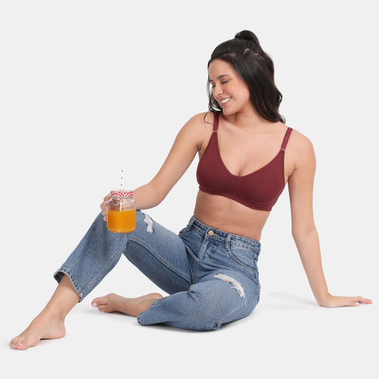 Envie Non-Padded Non-Wired 3/4th Coverage Minimiser Bra
