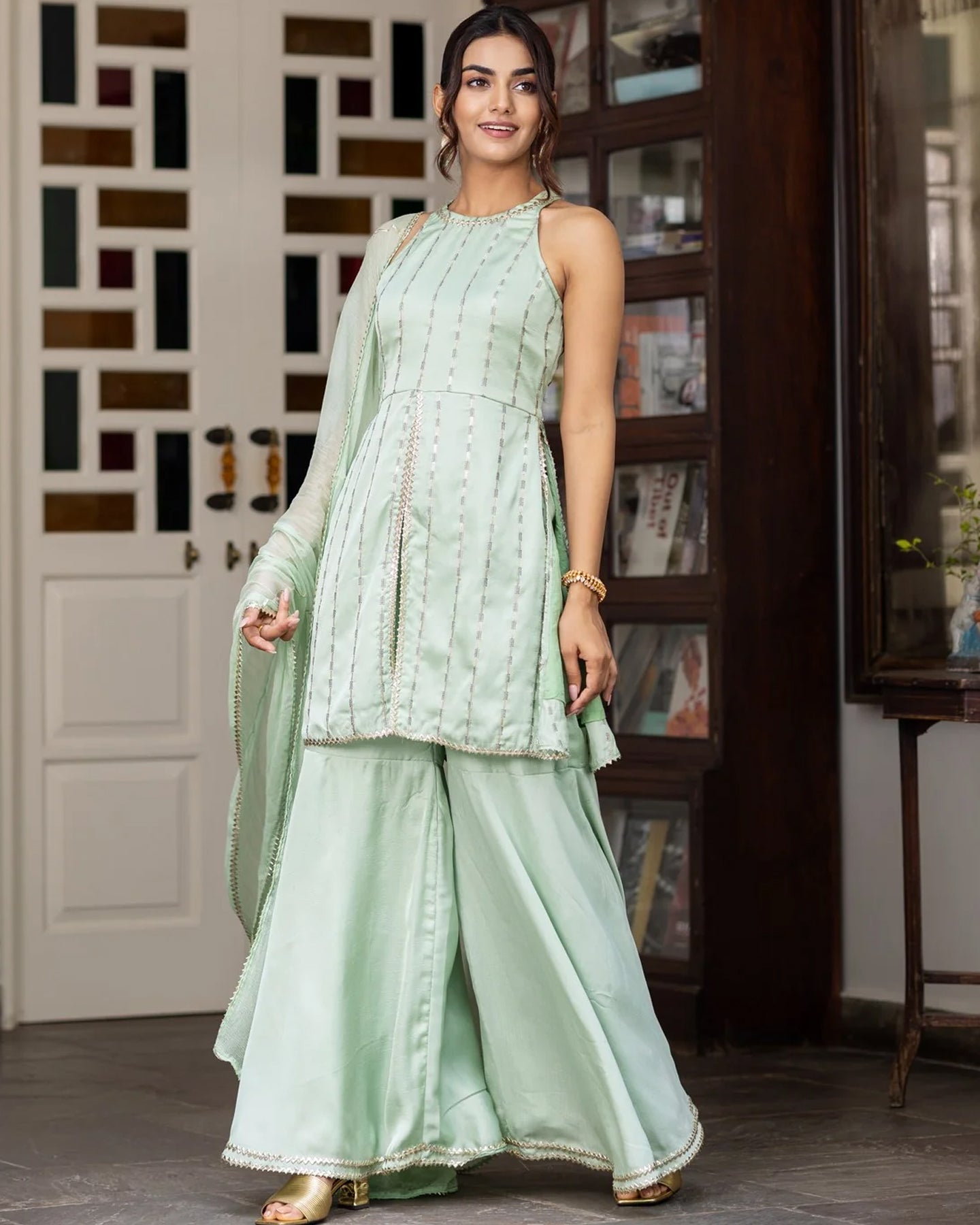 Noor Embroidered Sharara Set