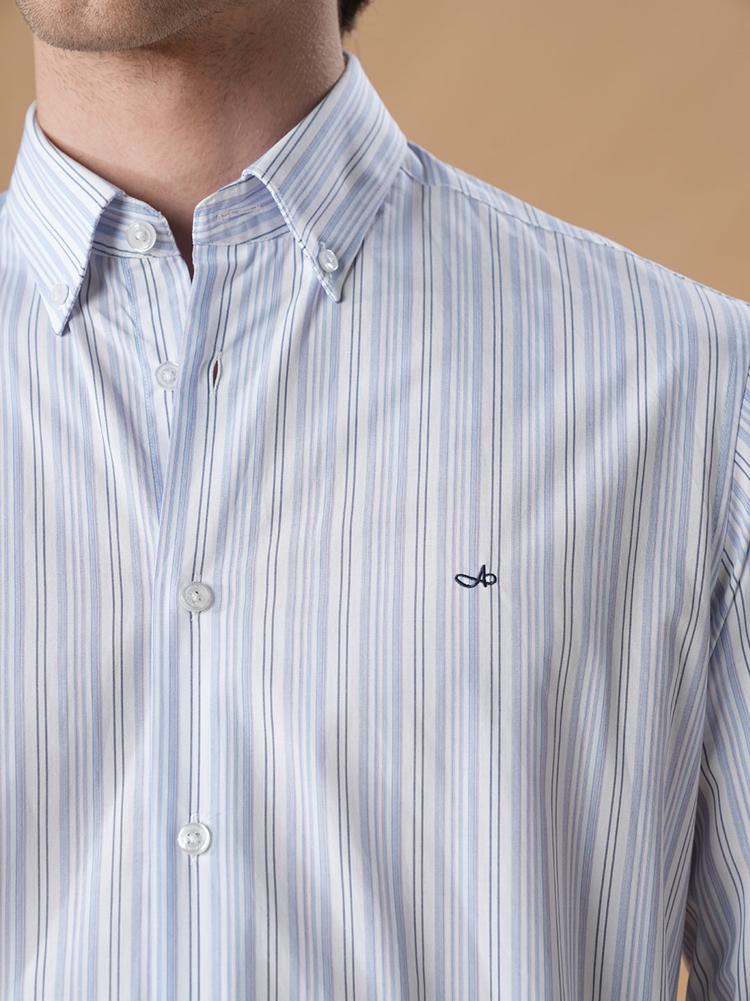 Lavender Regular Fit Formal Cotton Shirt for men (CORNA)