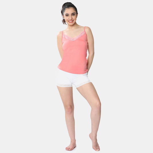 Envie Regular Fit V-Neck Short Length Lace Camisole