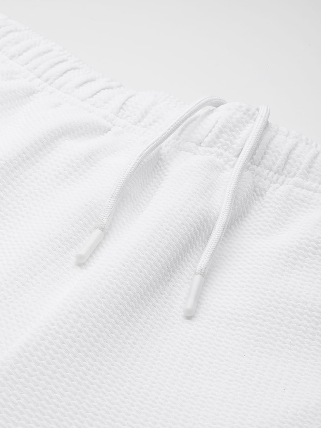 Alcis Men White Waffle Shorts