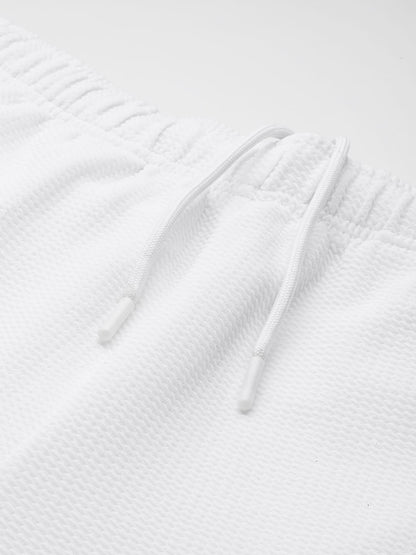 Alcis Men White Waffle Shorts