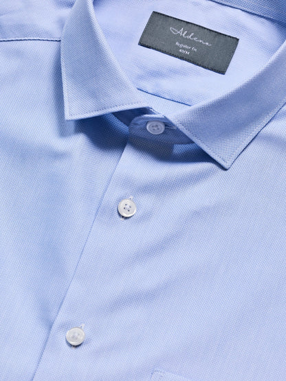 Regular Fit Cotton Blue Formal Shirt for Men (RUDI)