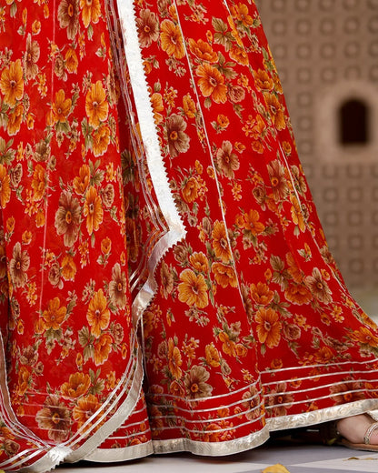 YUKTI FLORAL LEHENGHA SET