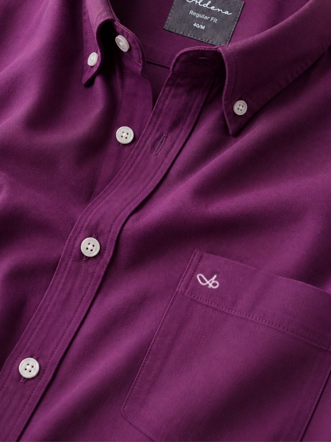Aldeno Men Oxford Magenta Casual Shirt (GIPAL)