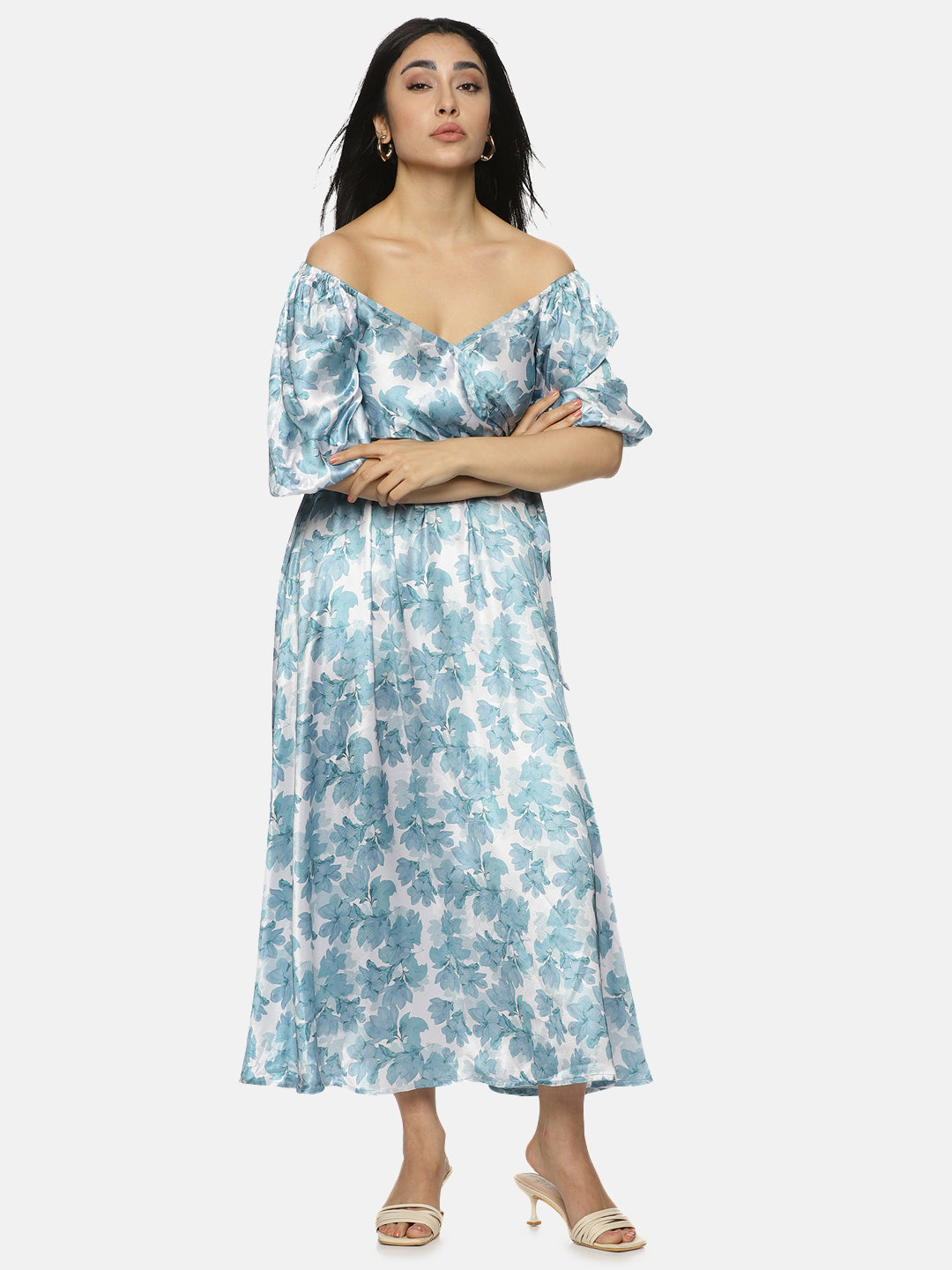 Buy surplice neckline dress Online in india