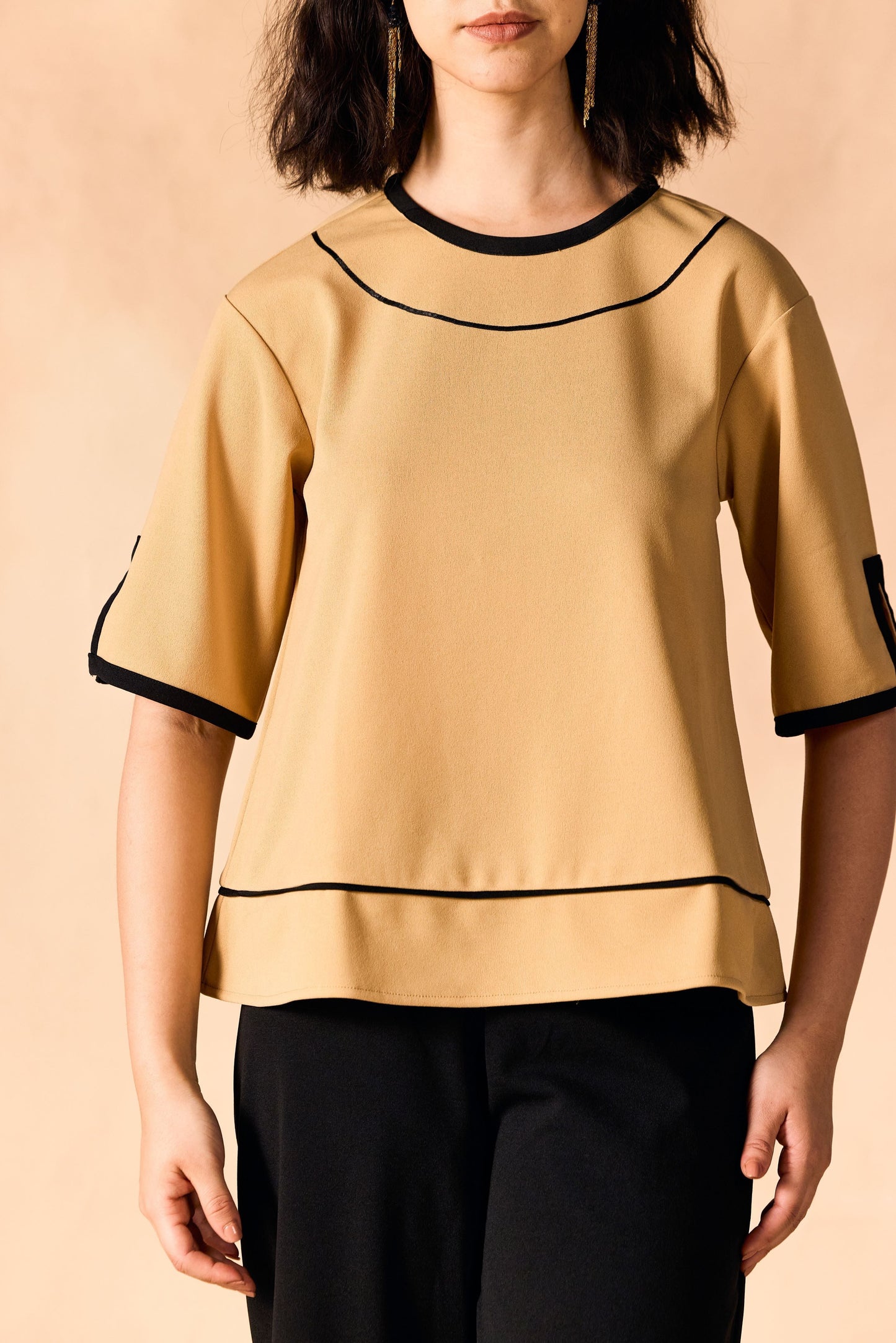 Round Neck Top & Palazzo Casual Co-Ord Set