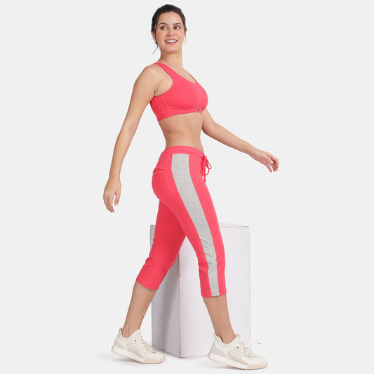 Envie Regular Fit 3/4th Length Contrast Capri