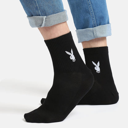 Men’s Playboy Themed High Ankle Socks SocksXpress