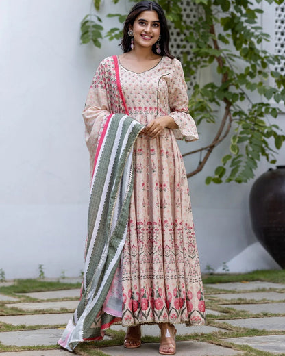 Mughal Buta Flower Suit Set