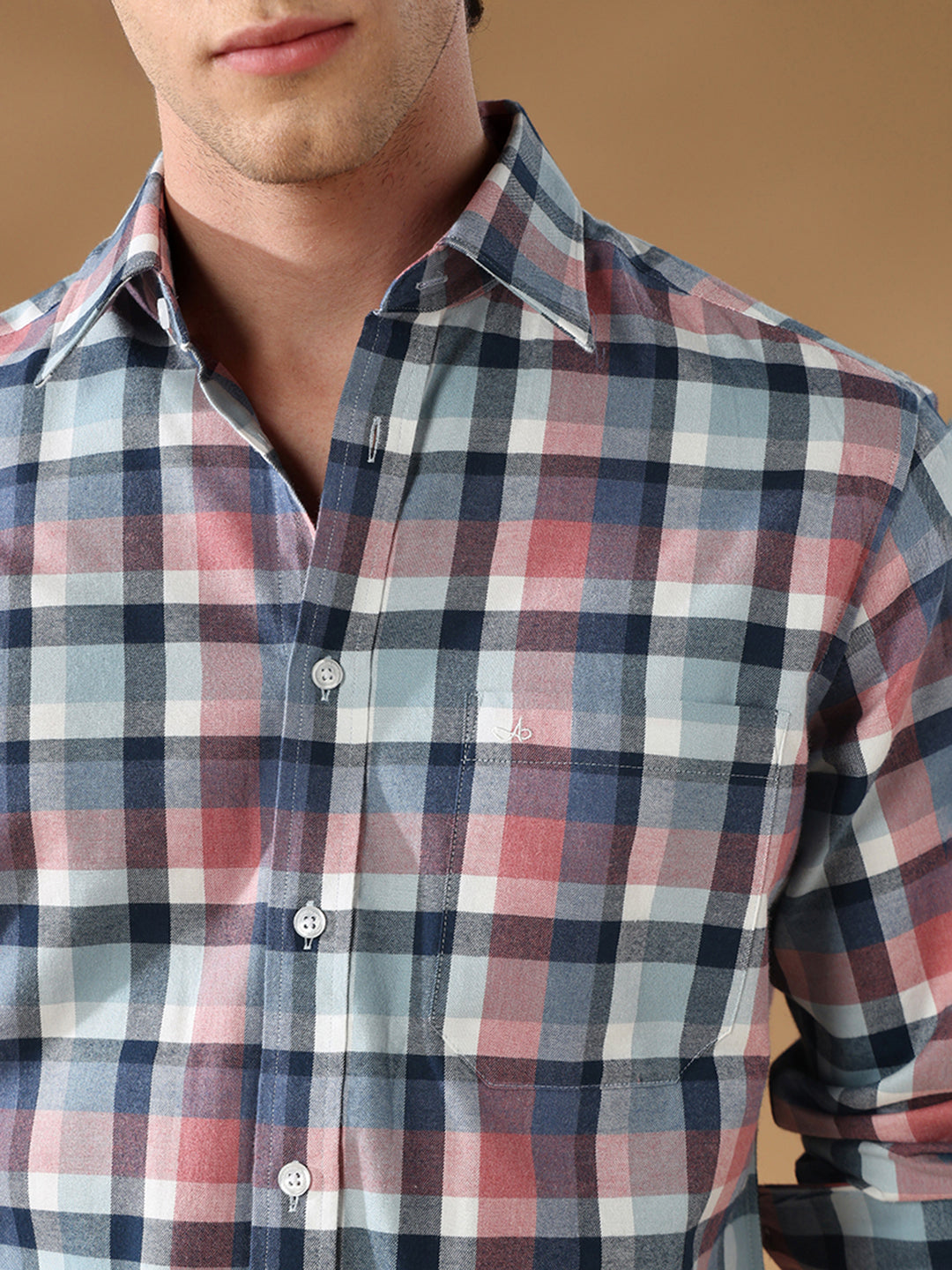 Pink Regular Fit Casual Cotton Shirt for men (ADELE)