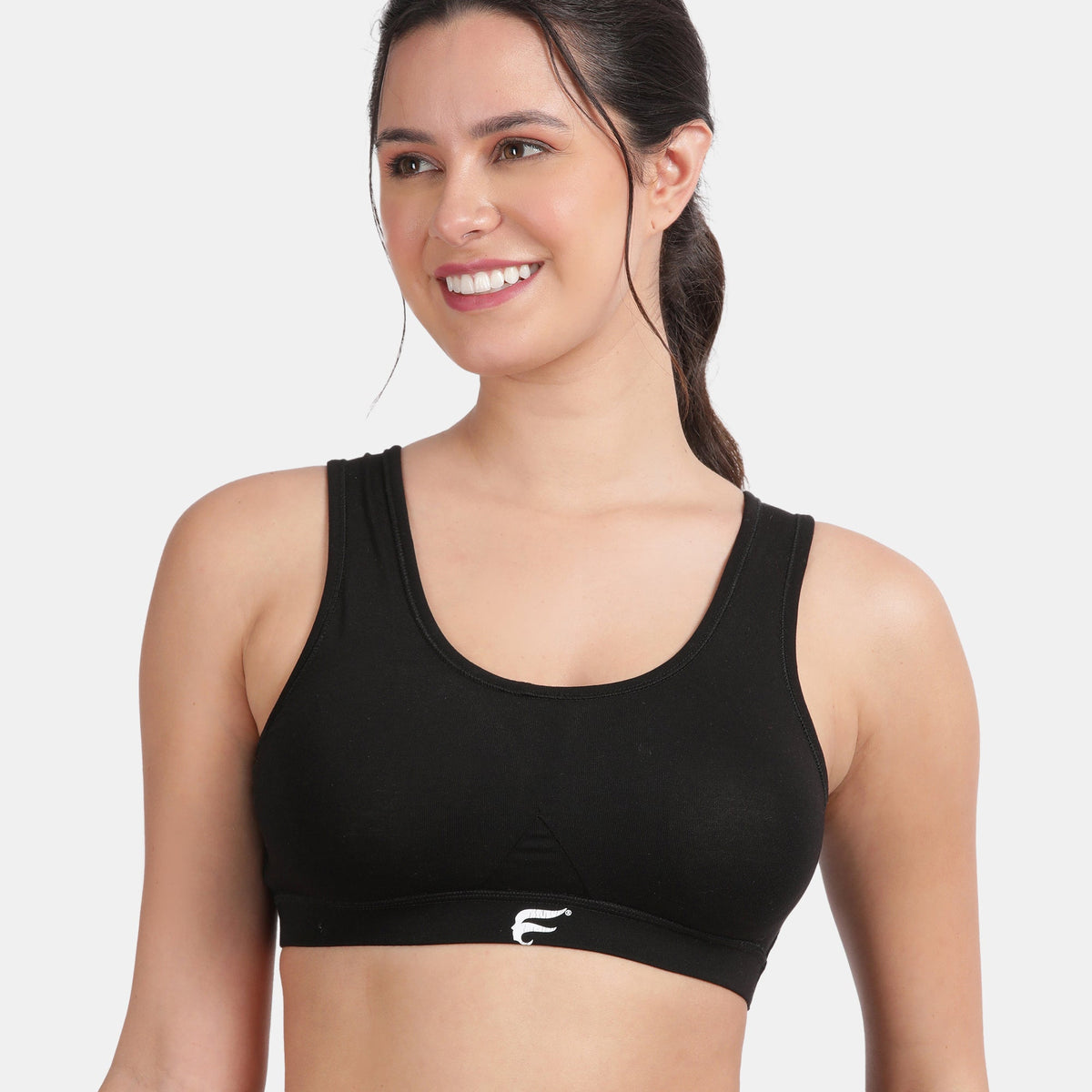 Envie Padded Non-Wired 3/4th Coverage Racerback Sports Bra
