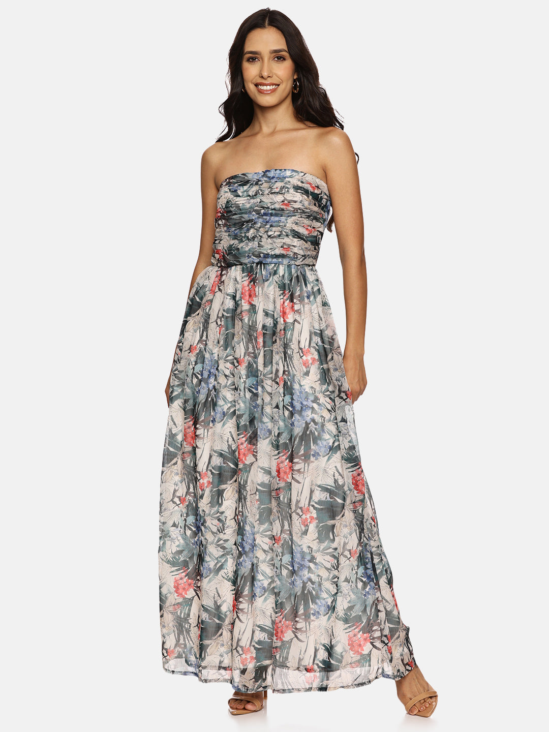 Tiered maxi dress for women 
