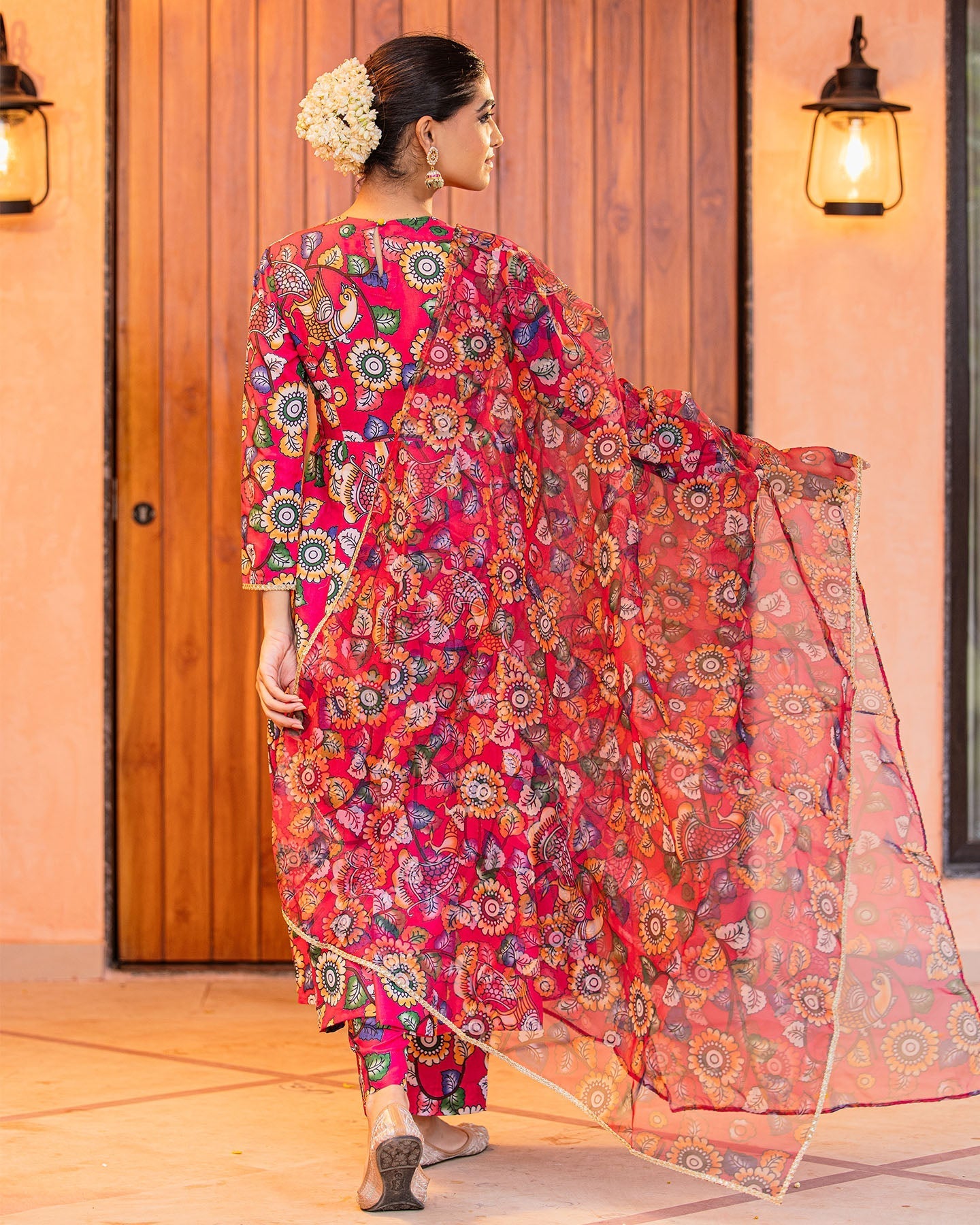 Sunflower Kalamkari Suit