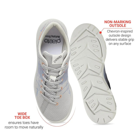 Men's Maidaan Grey Training Shoes Plaeto