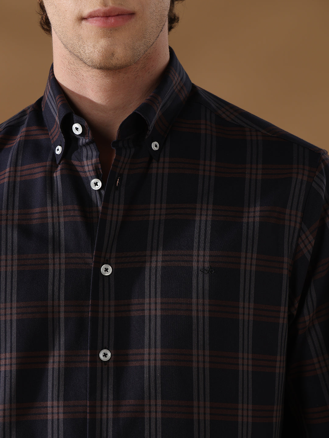 Black Regular Fit Formal Cotton Shirt for men (LENIS)