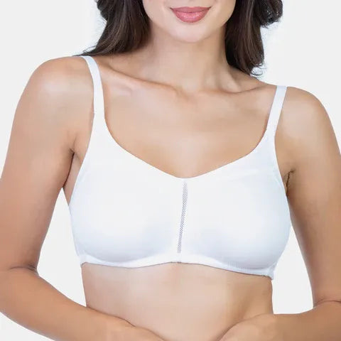 White T-shirt bra Envie non padded non wired 3/4th coverage comfortable everyday bra
