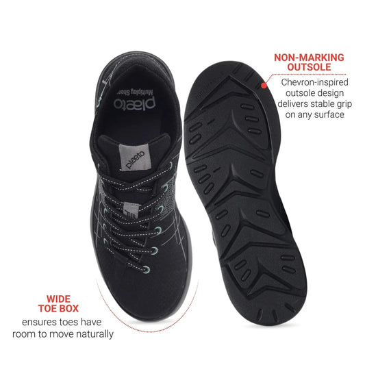Men's Maidaan Black Training Shoes Plaeto