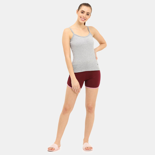 Envie Regular Fit Round Neck Short Length Basic Camisole