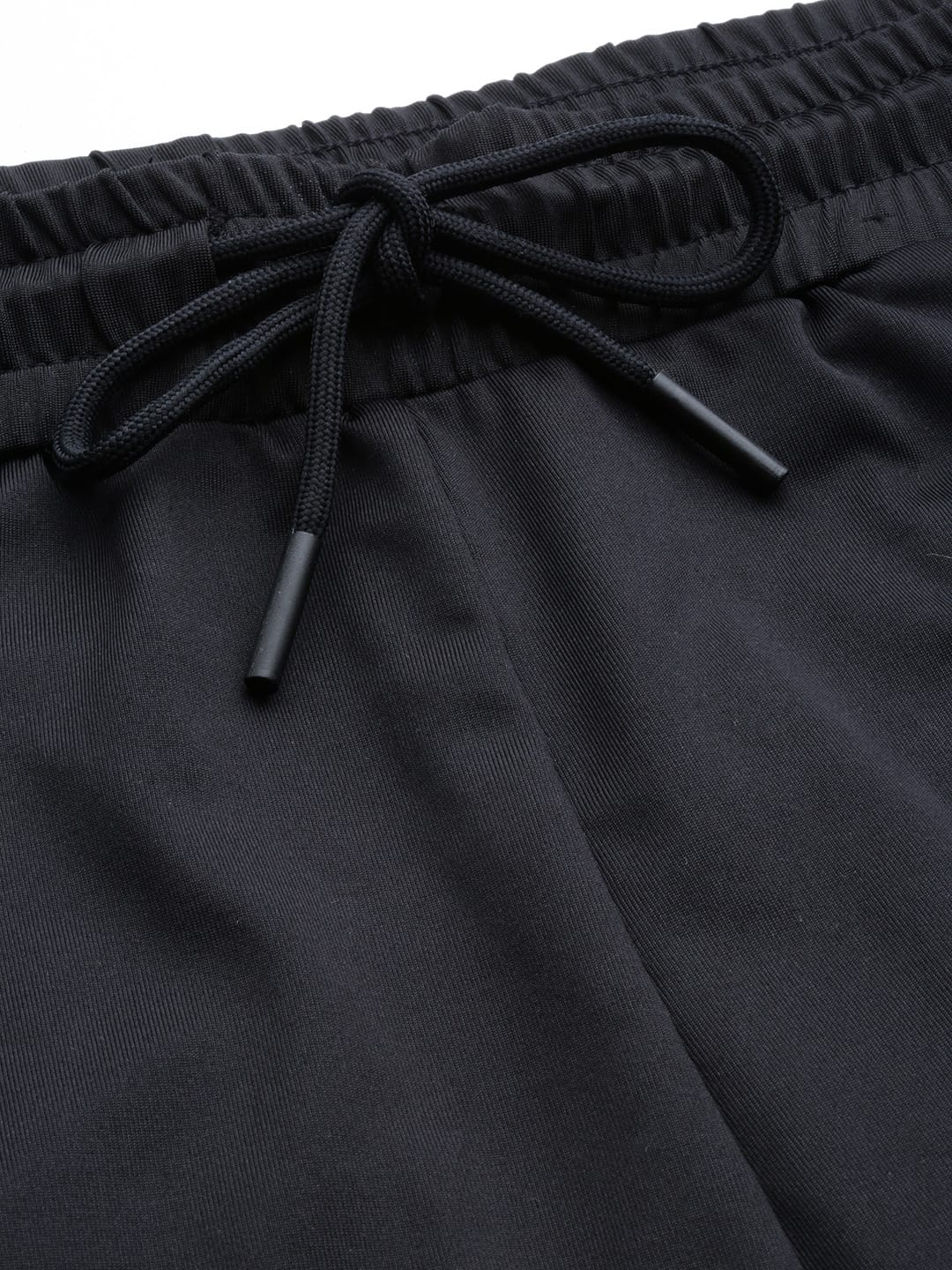 Alcis Men Black Solid Slim Fit Sports Shorts