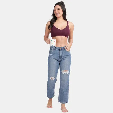 Wine minimiser bra Envie non padded non wired 3/4th coverage comfortable everyday bra