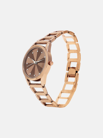 The Fetter Round Watch - Umber Brown