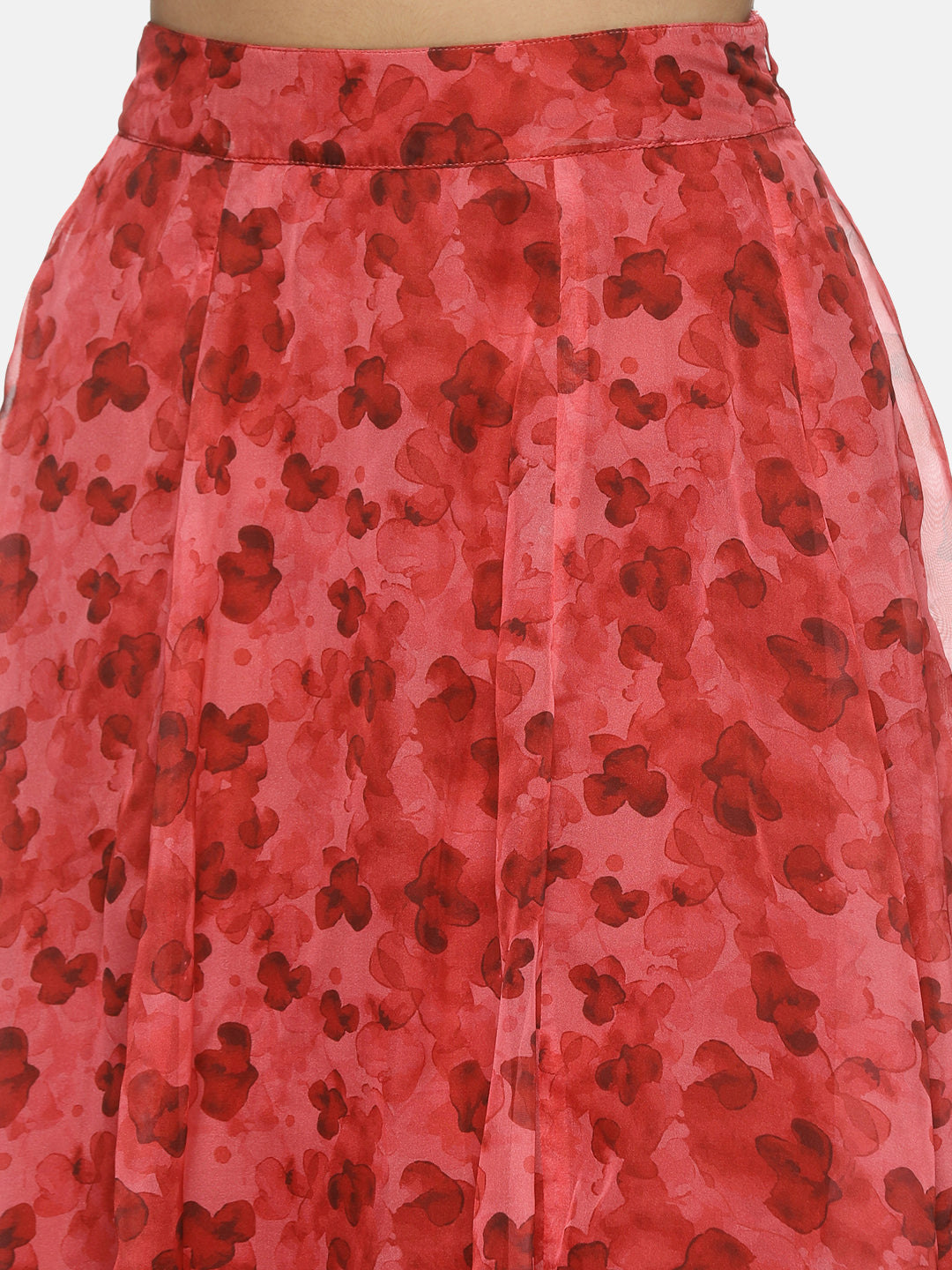 Buy Red Midaxi Skirt For Women