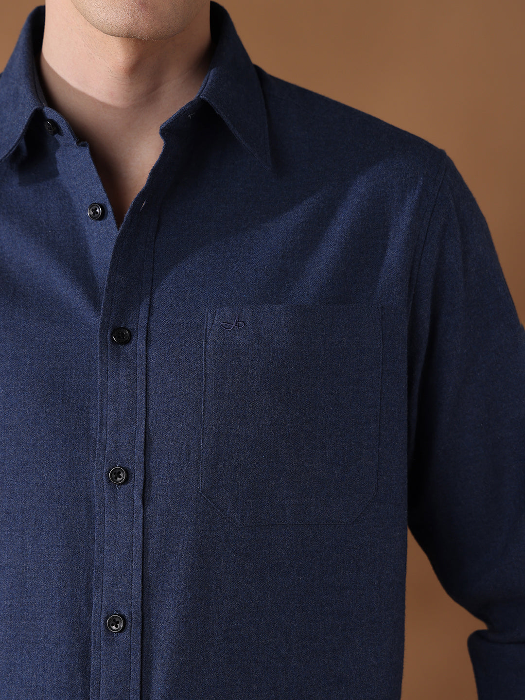 Blue Regular Fit Checked Casual Shirt for Men (LAUR)