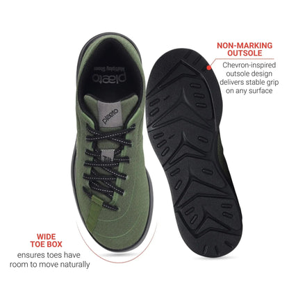 Men's Olive Go Sports Shoes Plaeto